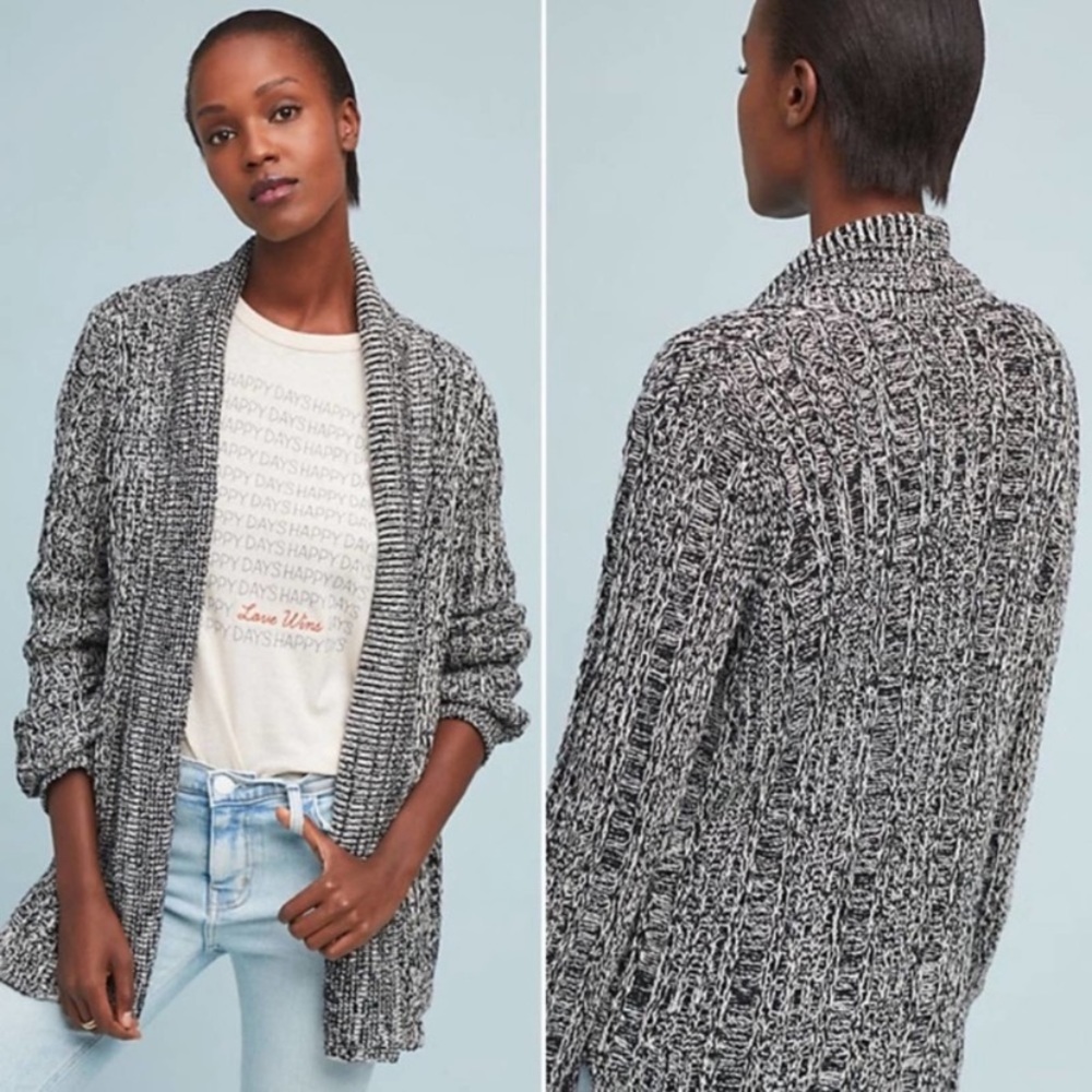Anthropologie Tehama Cable Knit Open cardigan